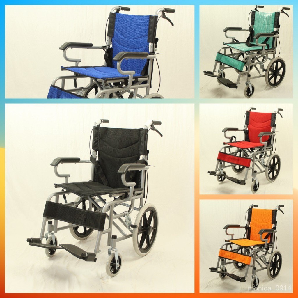 廠傢批發手動輪椅車折疊輕便老人專用助行器可躺平00