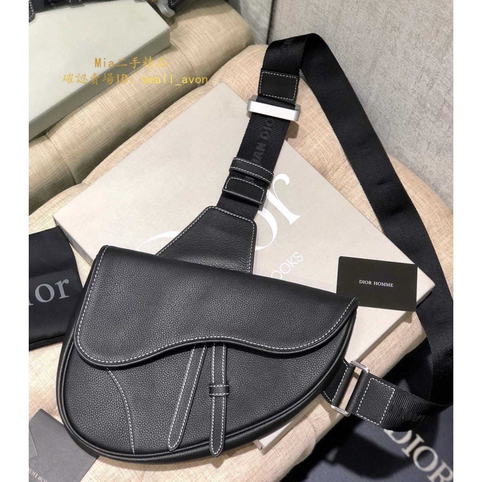 Mia二手 Dior/迪奧 2019新款Homme Saddle Bag 腰包 胸包 99新