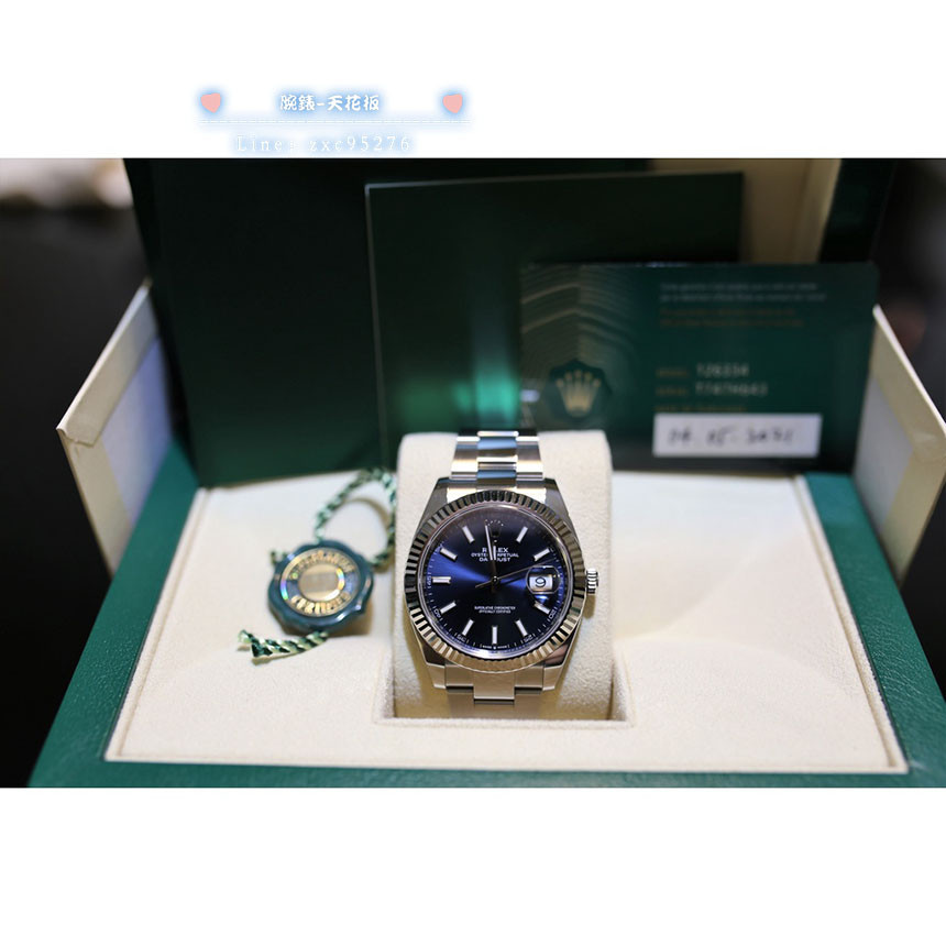 ROLEX 勞力士 DATEJUST日誌 DJ41 126334 蠔式三版 超訂價超搶手藍面腕錶