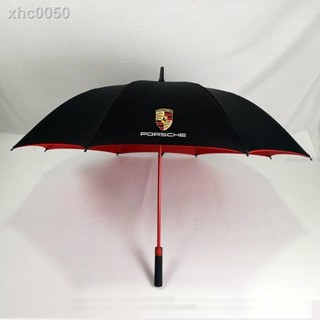 ⚡【+免運】▣保時捷雨傘macan 卡宴車用直桿雨傘 汽車男士自動商務三折疊傘