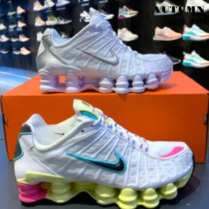 特價款 Nike Wmns Shox Tl彈簧鞋 復古慢跑 白彩 Ar3566-102 女鞋