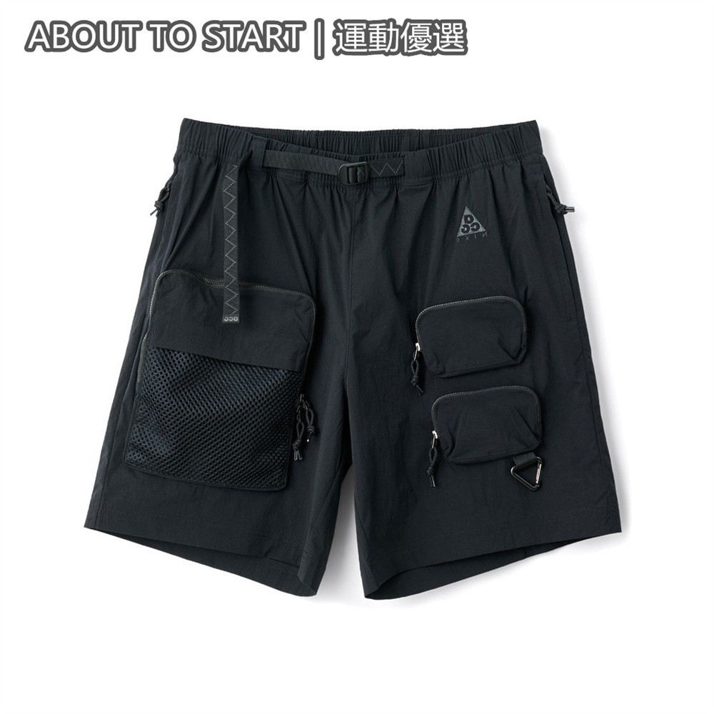 甜甜價 NIKЕ ACG Cargo Shorts 機能 工裝 口袋 短褲 黑色 全黑 CK7856-010