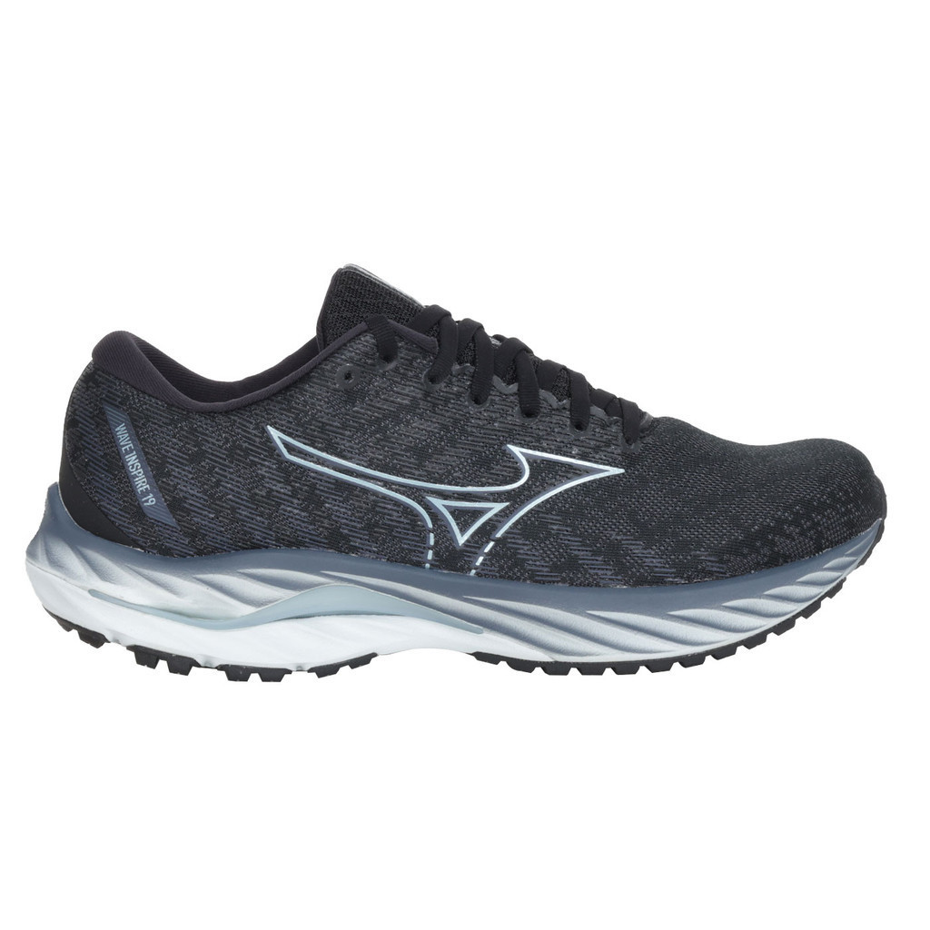 MIZUNO WAVE INSPIRE 19 SSW 男慢跑鞋-4E( 美津濃「J1GC234553」 黑灰藍