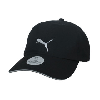 PUMA 慢跑系列棒球帽(鴨舌帽 帽子 遮陽 防曬 黑銀