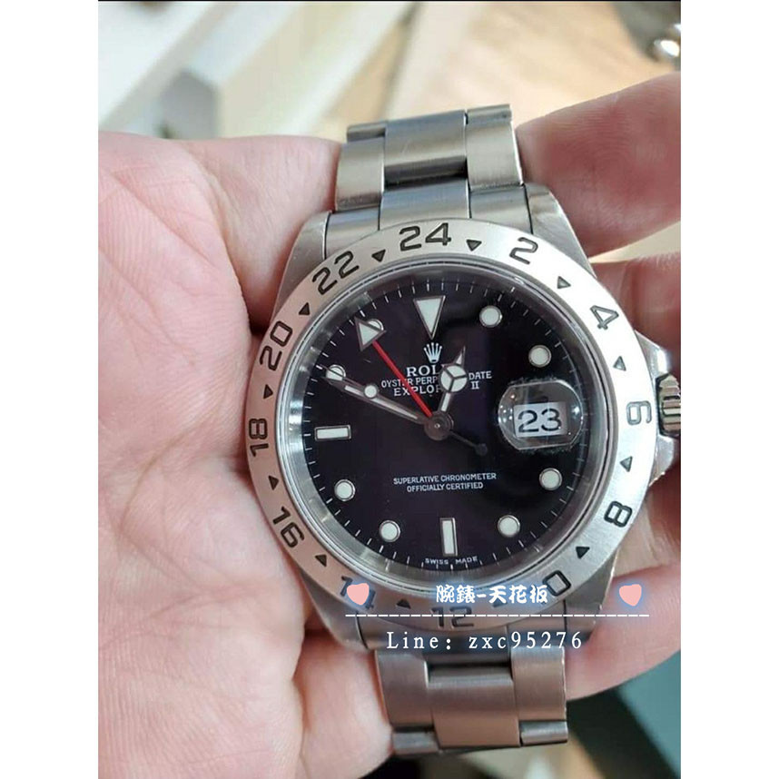 勞力士 16570 Rolex 探2 探險家Ii 黑色面盤 停產腕錶