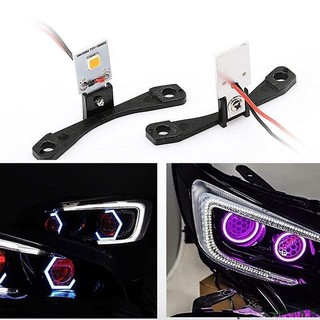 超精品促銷👑2 件裝 12V 汽車 Led 惡魔之眼惡魔邪惡之眼頭燈汽車摩托車 DIY 改裝 DRL 迷你投影儀鏡頭燈