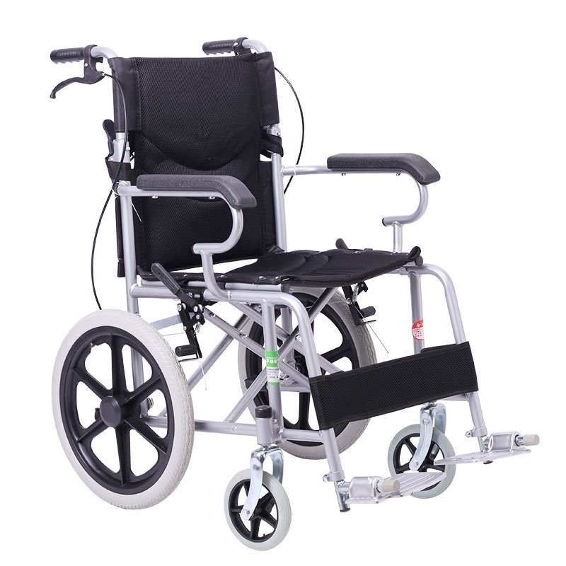 精品☃免運 輪椅折疊輕便 老年人輪椅車兒童手動便攜輪椅免充氣小輪椅實心胎 折疊椅 老人椅 護工椅 輪椅 代步椅 病人椅