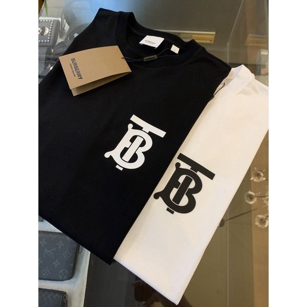 Burberry TB Logo設計 最新款 黑 白 二色短袖T恤