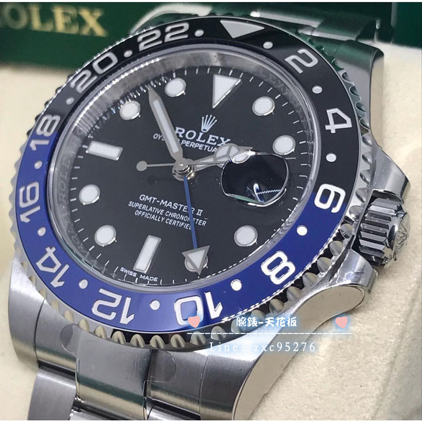 勞力士 Rolex 116710Blnr 全新 黑藍 水鬼 2019保卡腕錶