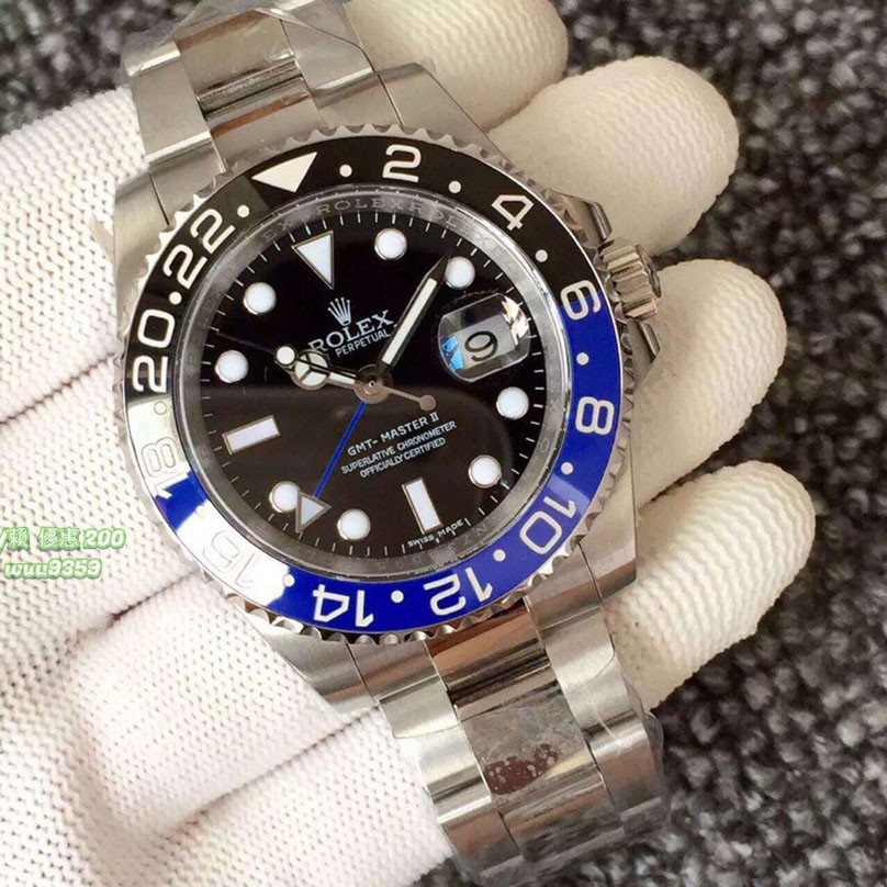 勞力士 Rolex 格林尼治 GMT 藍黑圈 手錶 3186機芯