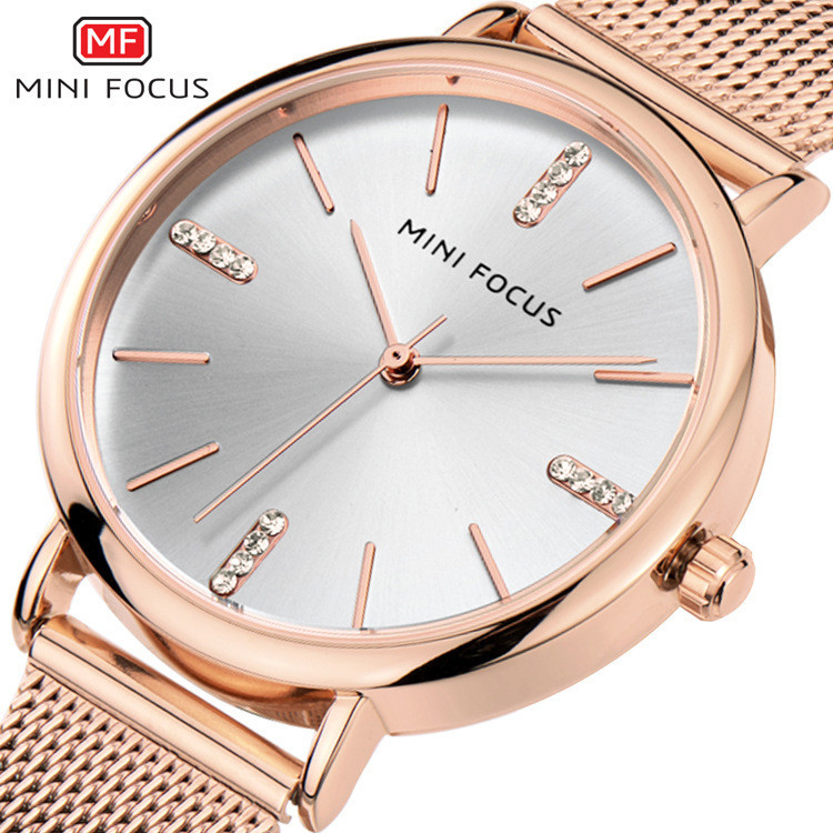 MINI FOCUS品牌女錶 時尚女手錶熱銷爆款米蘭帶防水女士手錶0036L