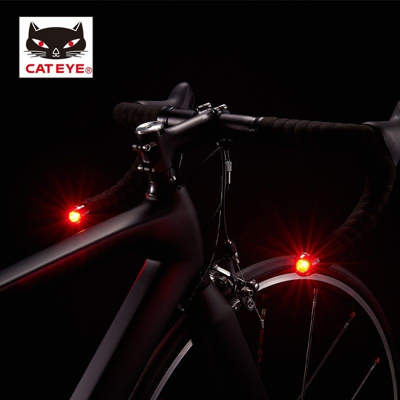 熱賣 CATEYE貓眼SL-LD160自行車尾燈山地車LED警示燈騎行裝備單車配件Parker旺仔購