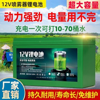 【現貨】12V鋰電池噴霧器鋰電池12大容量農用電動打藥機音響照明燈蓄電池