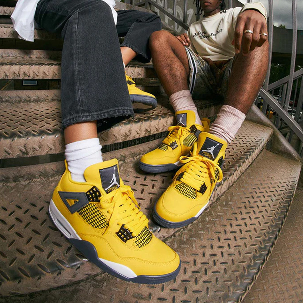 Air Jordan 4 賽車黃 大童鞋 408452-700 22255497739