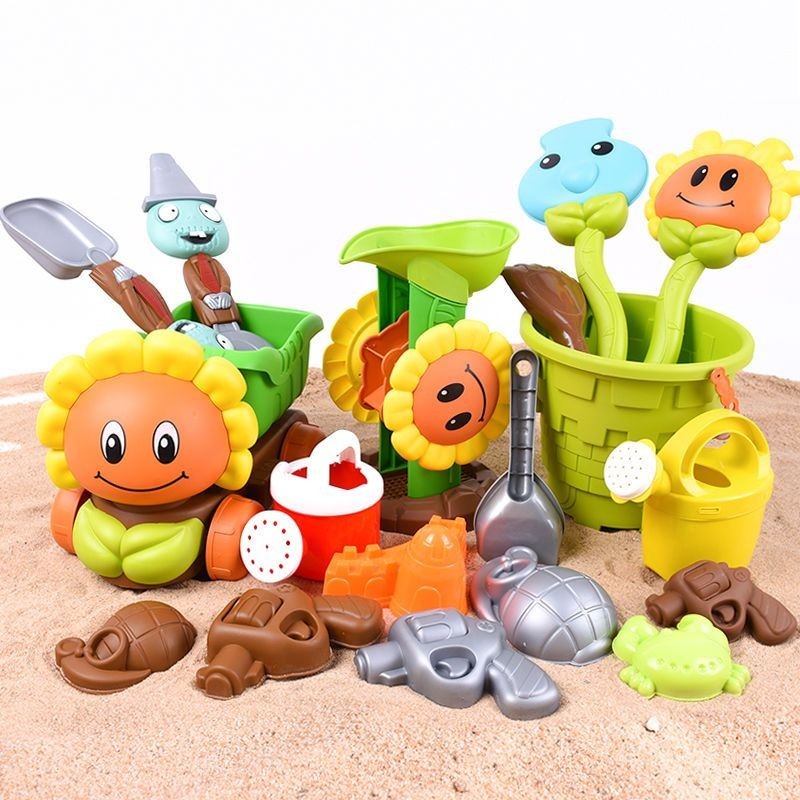 台灣出貨 免運 小黃鴨沙灘車玩具套裝 寶寶玩沙子工具 挖沙土工具 戲水沙漏 鏟子和桶 沙灘工具組 玩沙組 海灘玩具 玩具