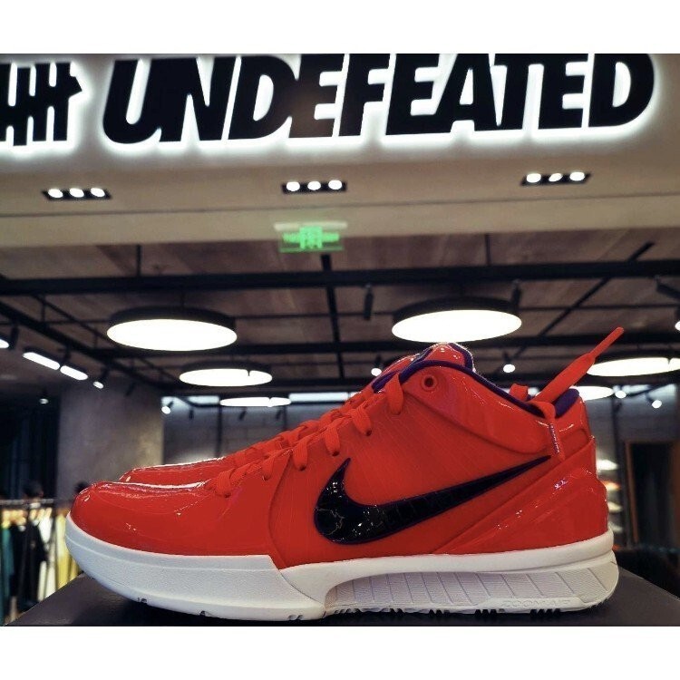 科比4 Undefeated x Nike Zoom Kobe 4 聯名 橙色 籃球 運動 CQ3869 慢跑鞋