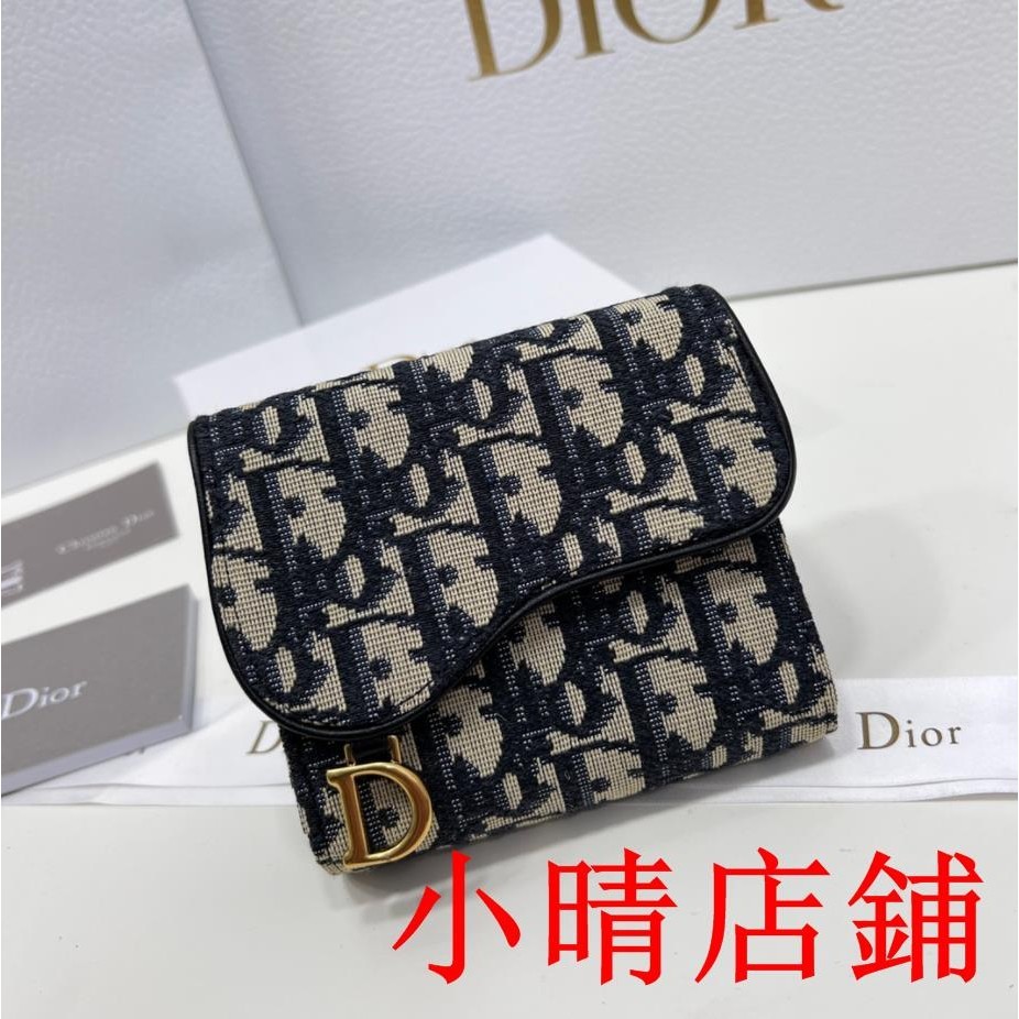 小晴二手/Dior/迪奧 短夾 零錢夾 皮夾 錢包 錢夾 卡夾多功能小卡包，超级实用