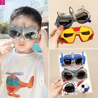 兒童眼鏡 男童墨鏡潮時尚兒童眼鏡小男孩防紫外線奧特曼遮陽硅膠偏光太陽鏡