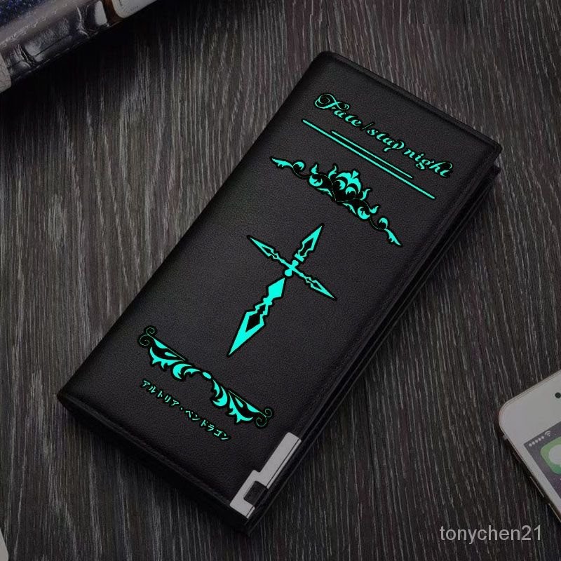 買傢優選fate令咒動漫夜光錢包週邊吾王saber命運之夜學生男女潮流禮品