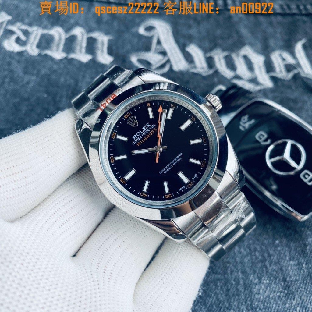 勞力士Rolex手錶40mm10mm耗式閃電日誌男士時尚商務腕錶雙曆顯示機械錶全自動機械機芯勞力士男錶