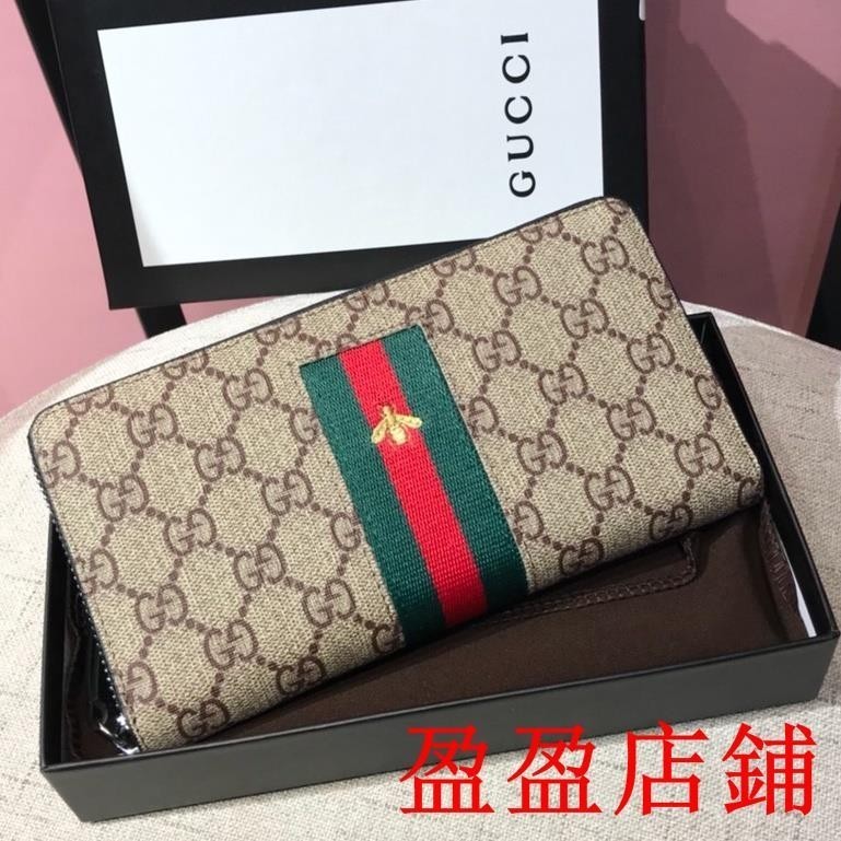 嘉盈二手-*GUCCI 皮夾 長夾 錢包 男士皮夾 多卡位 零錢包 鈔票夾 經典老花 長夾男生 錢包男 長夾錢