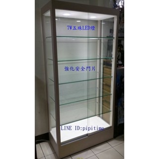 強化門片&高亮度3尺六層LED展示櫃.工廠直營金時代玻璃櫃.高亮度3尺六層LED展示櫃.模型櫃.公仔櫃手機櫃.樣品櫃