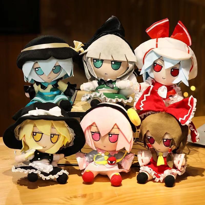 東方project公仔玩偶博麗靈夢西行寺幽幽子霧雨魔理沙芙蘭朵露魂魄妖夢雷米莉亞琪露諾古明地戀布偶公仔