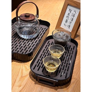 輕奢 長方形 茶盤 家用 客廳 茶几 託盤 茶杯 收納 水果盤 旅行 現代設計 簡約風格