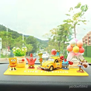 汽配 汽車百貨 海綿寶寶派大星創意汽車內擺件裝飾品高檔香薰網紅個性車載用品
