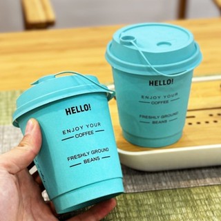 一次性紙杯 免洗杯 環保紙杯 冷熱飲紙杯 紙杯 加厚紙杯 露營派對 環保紙杯 咖啡杯 免洗杯咖啡杯一次性紙杯帶蓋商