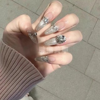 🎀約三天出貨🎀 爆閃貓眼手工甲冰透長甲假穿戴指甲美甲貼片小紅書爆款美甲穿戴甲 穿戴甲 美甲貼片 指甲貼片 假指甲 美甲