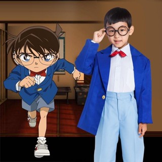【爆款】名偵探cos服 柯南衣服 男生兒童演出服 怪盜基德成人制服日本動漫cosplay角色扮演服套裝