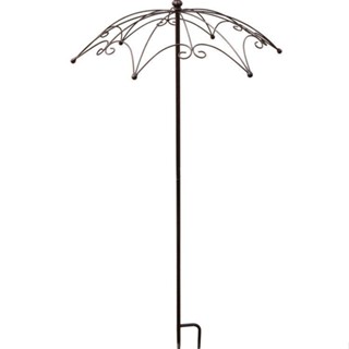 精品*熱賣花園植物爬藤架陽臺戶外做舊鐵藝月季支架雨傘花插庭院攀爬花架