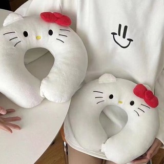旅行枕💕ins新款u型頭枕可愛kitty貓學生便攜護頸枕旅行靠枕護脖子午睡枕 回彈枕頭 舒適頸枕 午睡小枕