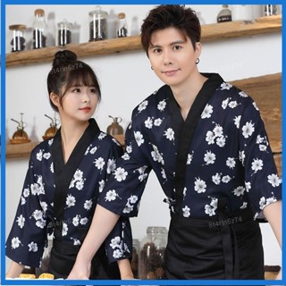 🎭免運🎭日式料理服男七分袖壽司和服韓國日本工作服廚師服裝和風服務員女 日式料理服 壽司店工作服 日料店餐廳工作裝