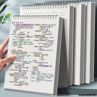 臺灣出貨 筆記本 B5筆記本上翻線圈本簡約ins風加厚大學生方格本a4大本本子記事本