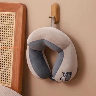 史努比 刺繡 脖枕 pp棉 飛機 Snoopy 旅行枕 u型枕 便攜 正品 頸枕 官方 護頸 [臺妹am0g]