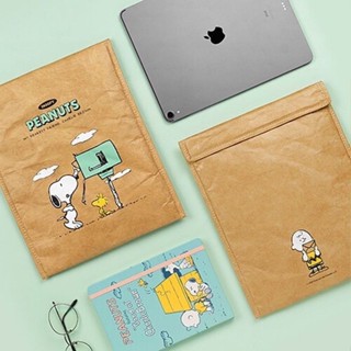 🥇桃園出貨 現時特賣✨史努比平板電腦鍵盤滑鼠收納包適用ipadpro11寸筆記本air4內膽包