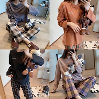 格格套裝3.0春秋睡衣女 長袖 帶收納袋 休閒 簡約 韓版ins家居服套裝