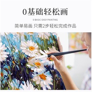 【熱銷 繪畫】哈利波特數字油畫diy油彩畫水彩填色手工畫塗色定製卡通霍格沃茨