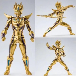 ⭐黃金賽羅手辦 奧特曼手辦 銀河維剋特利 關節可動 武器光綫 特利迦 手辦擺件 手辦模型 玩具模型 玩偶手辦 擺件 手辦