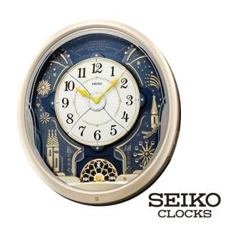 【SEIKO 精工】煙火摩天輪Hi-Fi音樂掛鐘QXM239S(6首音樂 SK048)