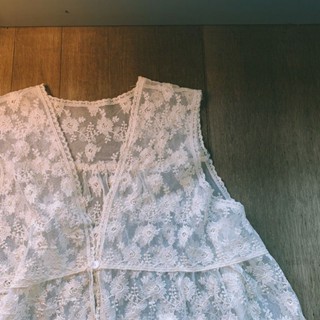 TK推薦✈搭配神器 花邊蕾絲刺繡馬甲女2025韓版夏季百搭防曬外套上衣