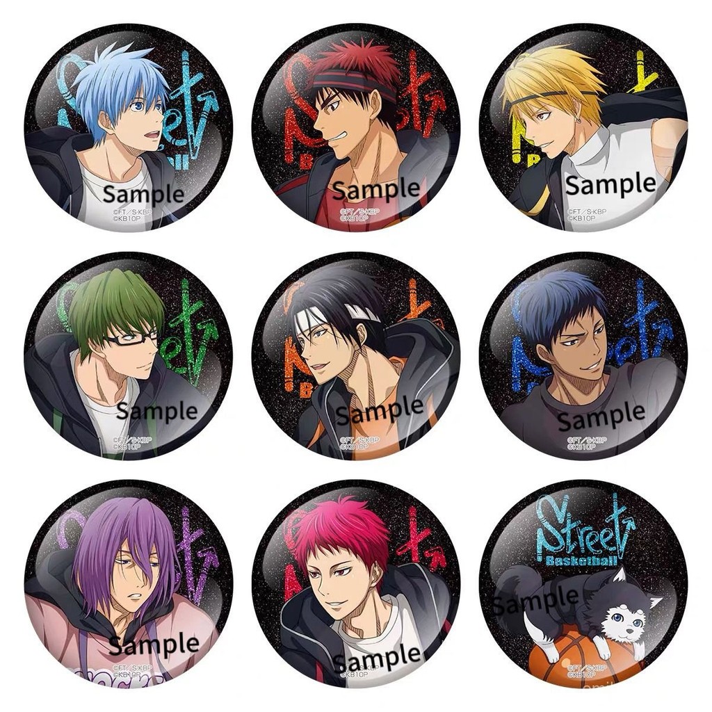 💫尚品精選💫【新品】黑子的籃球自製馬可鐵亮膜徽章 吧唧 送衕學 書包掛