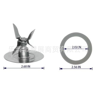 榨汁機果汁機攪拌機配件不銹鋼4葉刀片刀座含密封圈適用OSTER LNXX