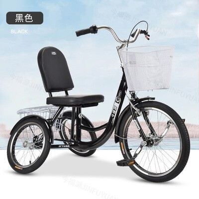 Luck❤摺疊自行車 摺疊腳踏車 折疊單車 折疊腳踏車 自行車 變速單車老年三輪車老人代步腳踏車人力成人腳蹬外八字小型健
