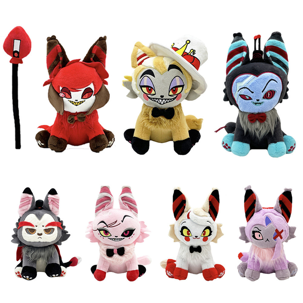 限時免運Lucifer Meow Hazbin Hotel地獄客棧天使貓貓毛絨玩具 免運聯係客服