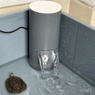 熱賣🥳過濾桶魚缸烏龜用過濾器瀑布式靜音外接內建生化小型低水位泵 ZQFX