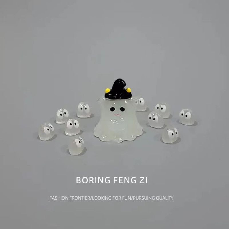 發光小精靈 情緒解壓小擺件 夜光擺件 樹脂小精靈擺件 辦公桌桌面裝飾 DIY裝飾品配件 卡通立體小精靈 ins創意小禮品