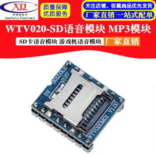 【 可開統編發票】WTV020-SD語音模組 SD卡語音模塊 遊戲機語音模塊 MP3模組